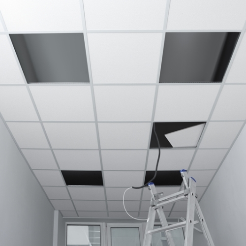 Acoustic-Ceiling-Installation